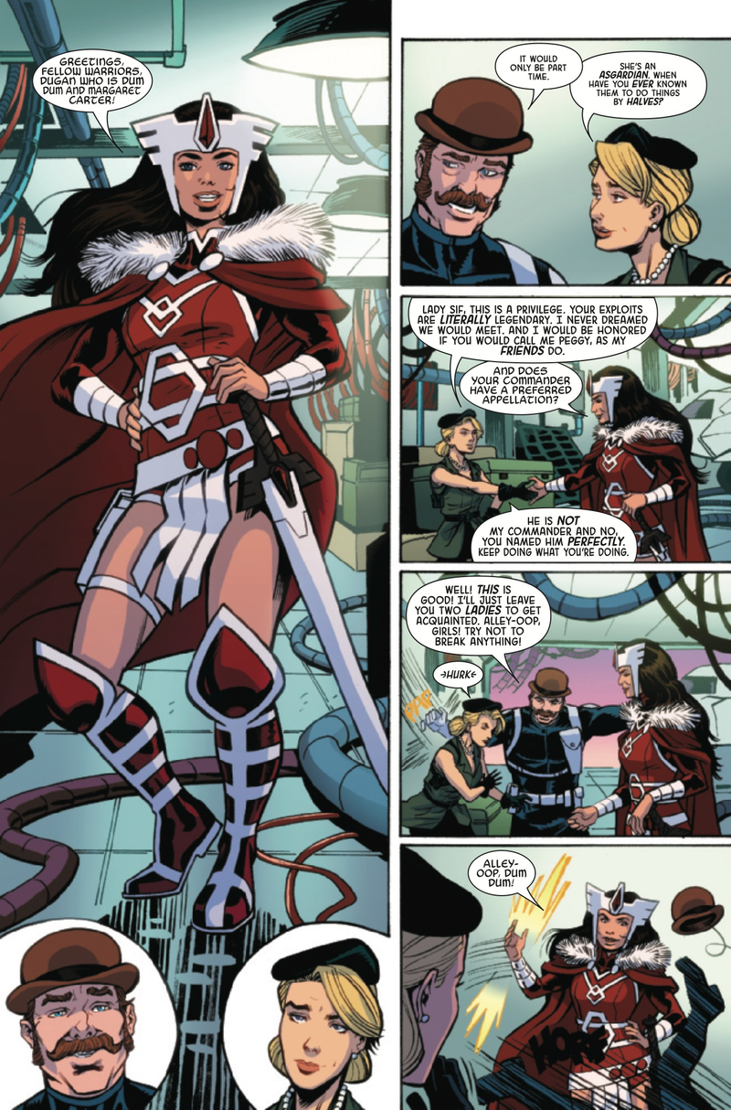 Illustration for article titled Exclusive Marvel preview: Peggy gets Asgardian assistance in Agent Carter #1